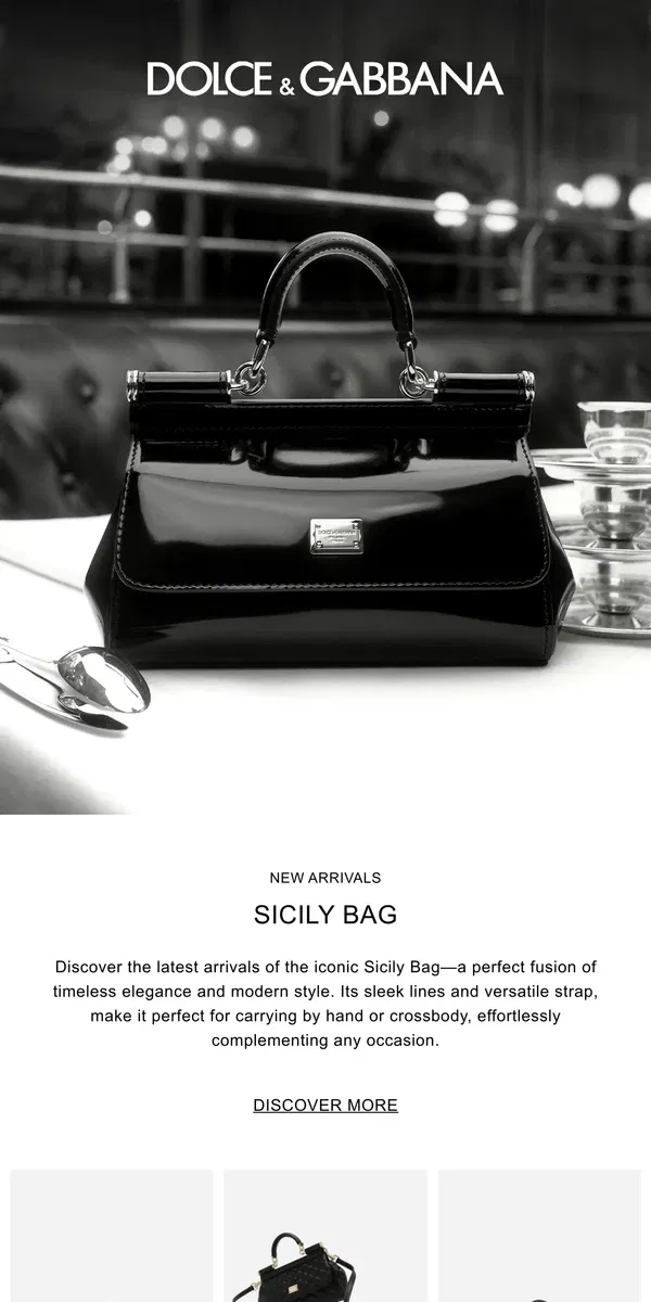 Email from Dolce & Gabbana. Style Essentials