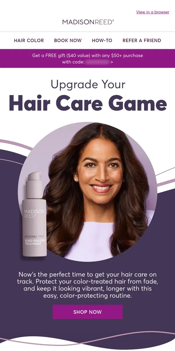 Email from Madison Reed. Is Your Hair Care Routine Missing a Step? 