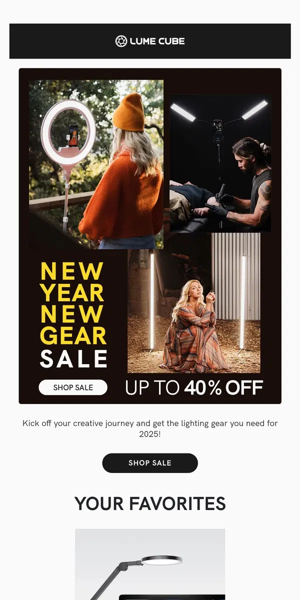 Email from Lume Cube. Up to 40% Off💡