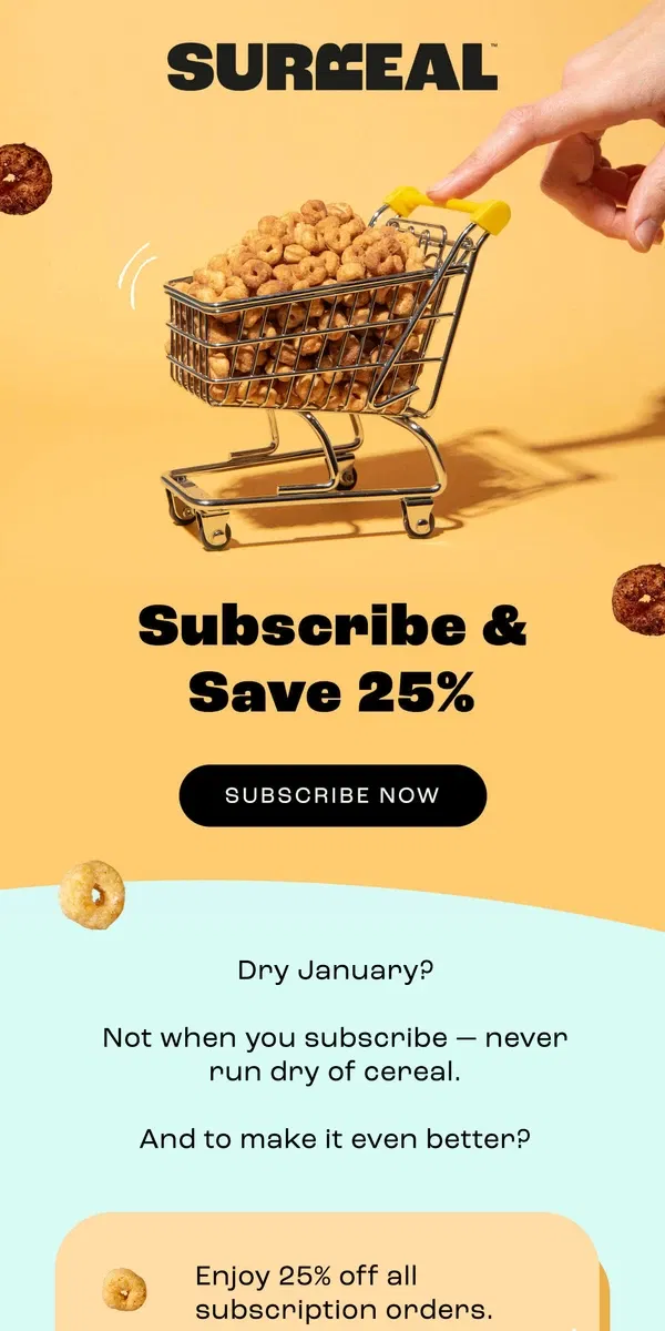 Email from Surreal. Don’t miss out on savings!