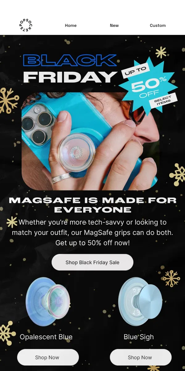 Email from PopSockets. MagSafe grips: the perfect look for every lifestyle