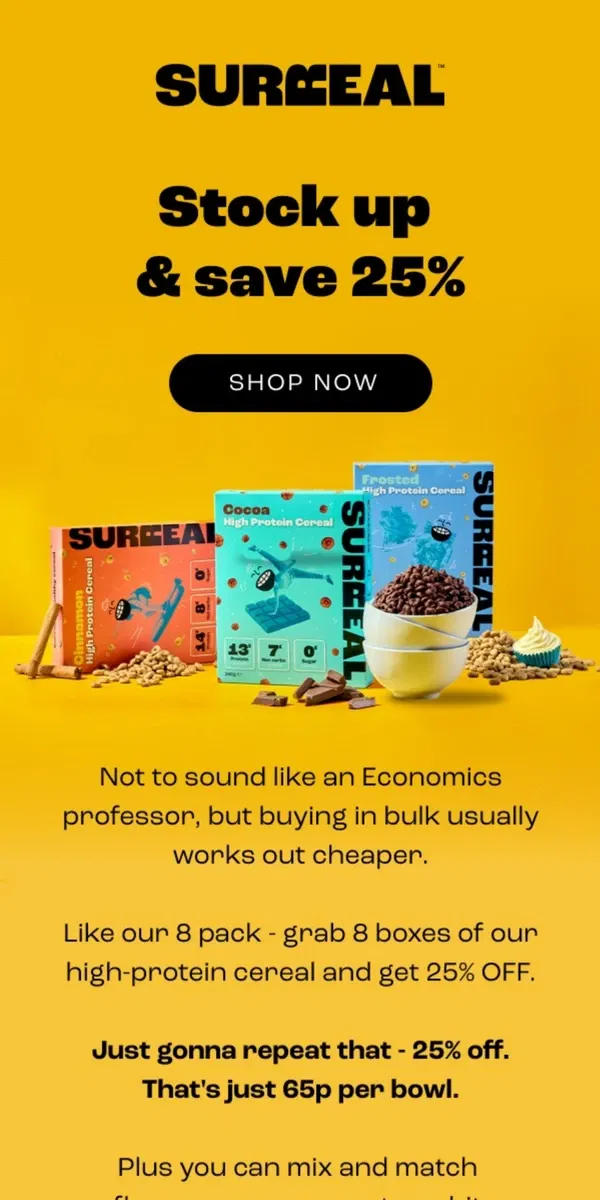 Email from Surreal. Big bundle, big savings