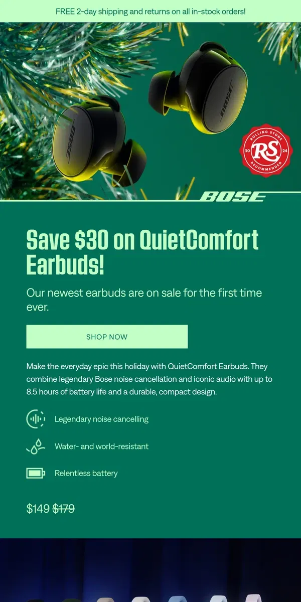 Email from Bose. 🔥 First-time deal added to our early Black Friday sale!