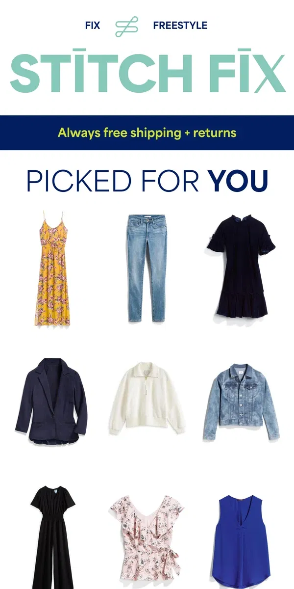 Email from Stitch Fix. Thought you’d love these