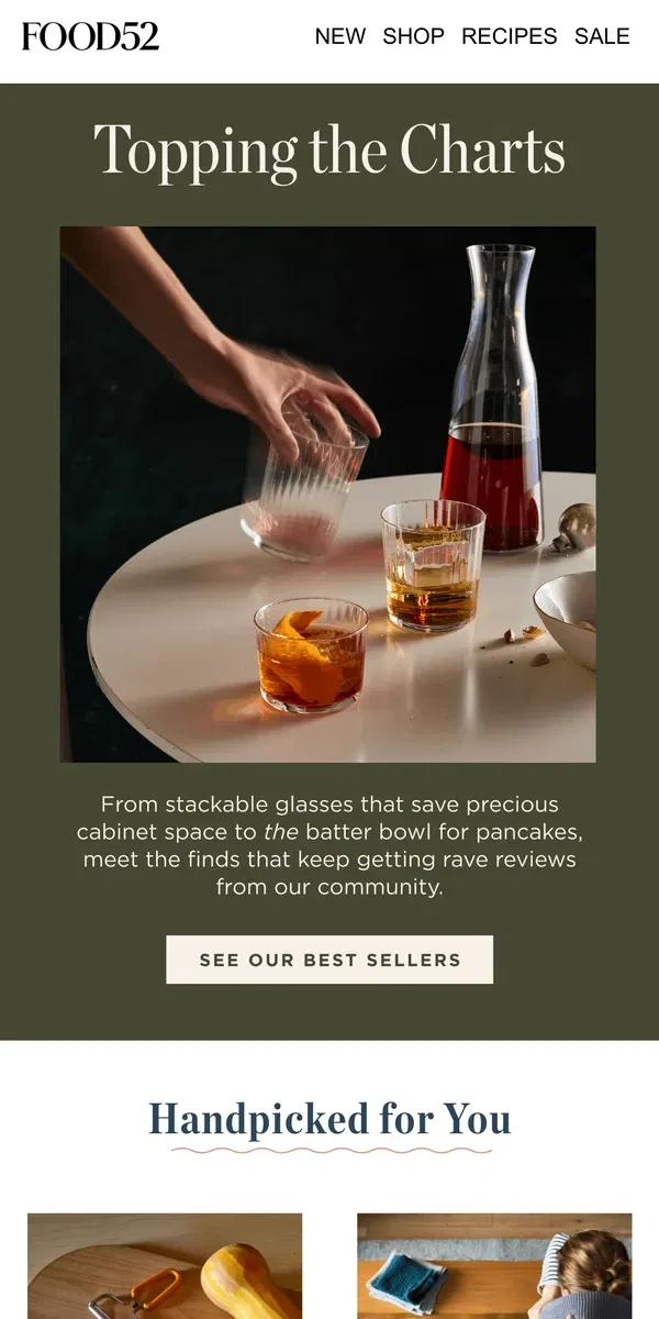 Email from Food52. Stackable glasses & more ⭐⭐⭐⭐⭐ faves.