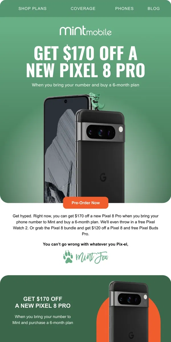 Email from Mint Mobile. Last Chance: The pre-order deal you don't want to miss