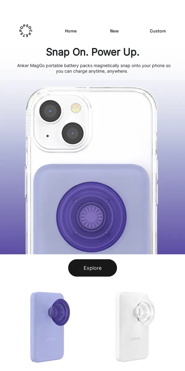 Email from PopSockets. Power on-the-go🔋