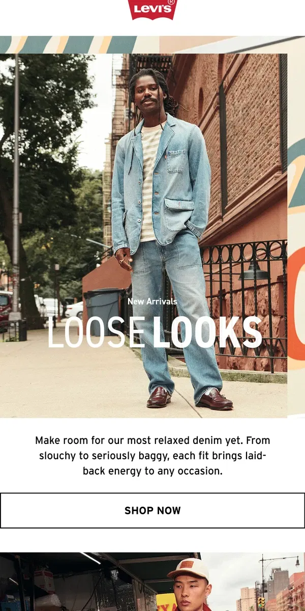 Email from Levi's. Dress Like it’s the Weekend