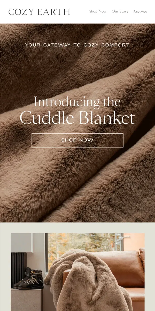 Email from Cozy Earth. This Is the Coziest Thing You Will Own...