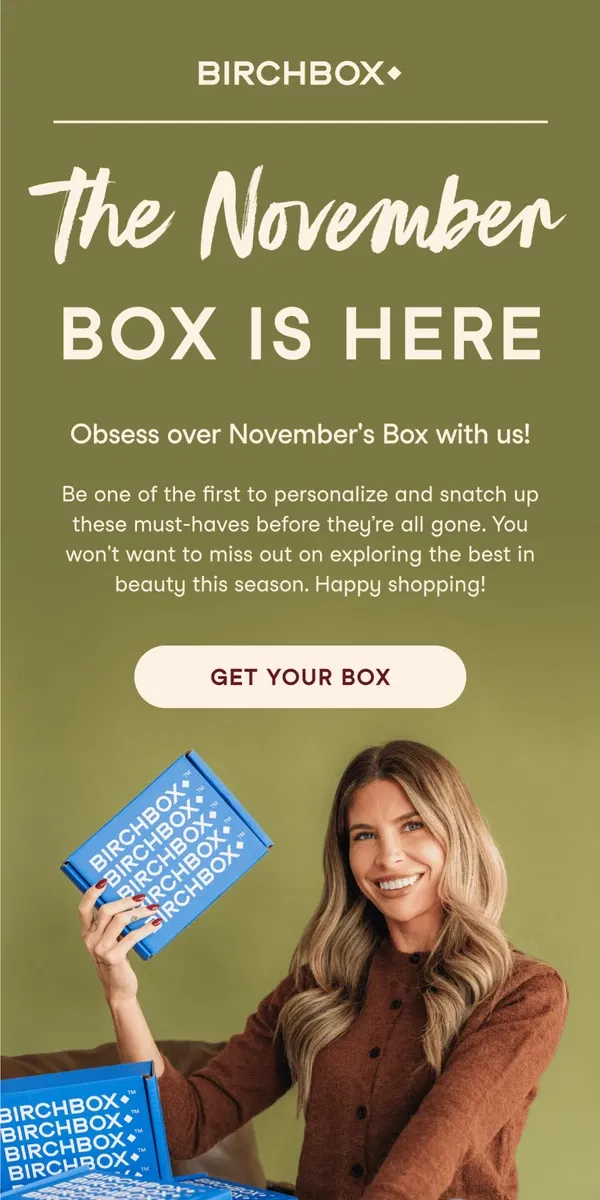 Email from Birchbox. ✨ New Box Alert ✨