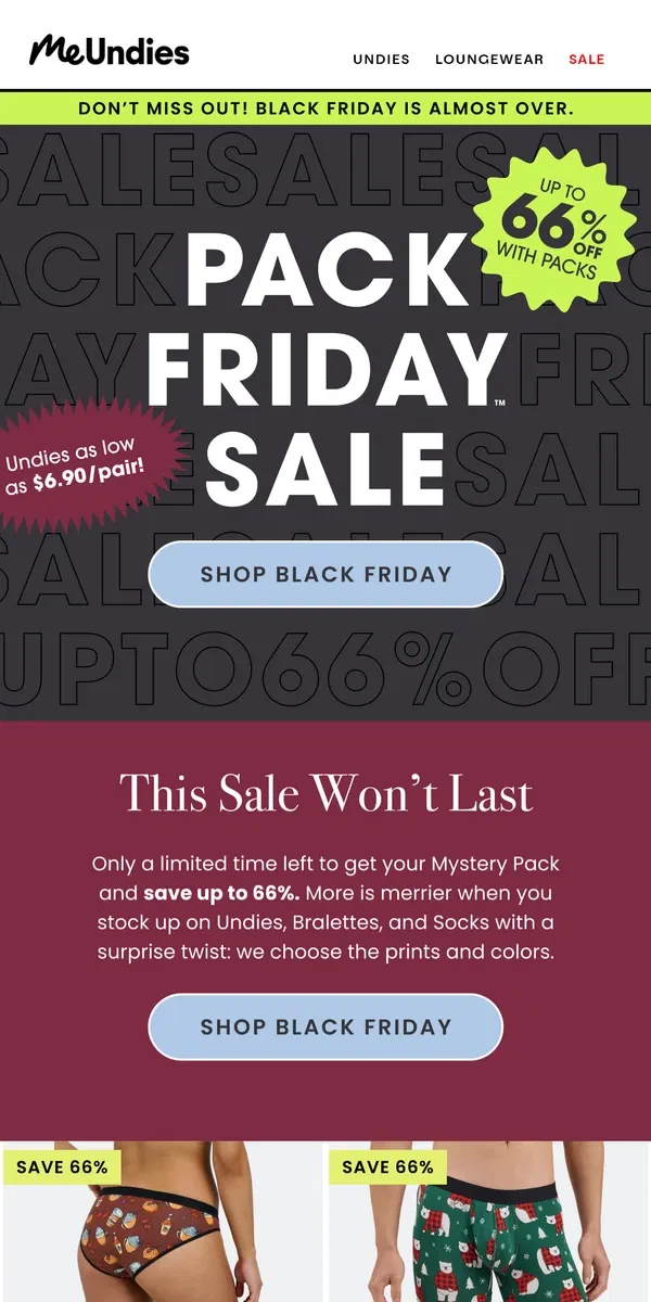 Email from MeUndies. 🔥You Need This Black Friday Sale!🔥