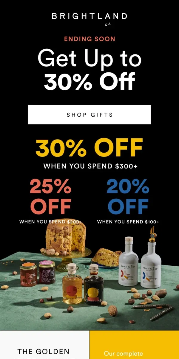 Email from Brightland. Don’t Miss Up to 30% Off!