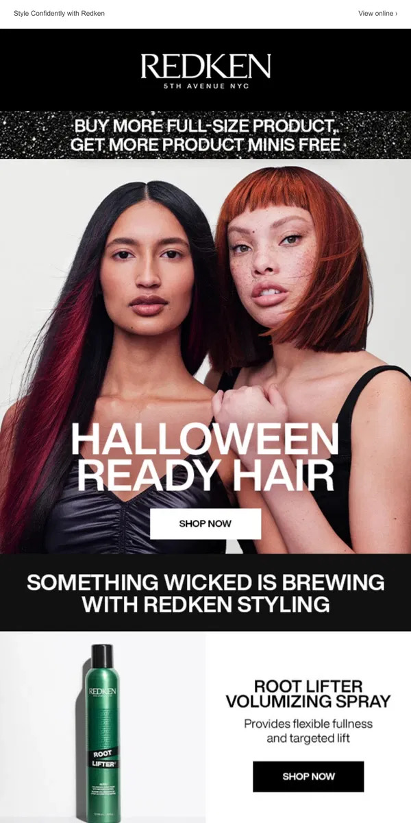 Email from Redken. Something Stylish is Brewing with Redken