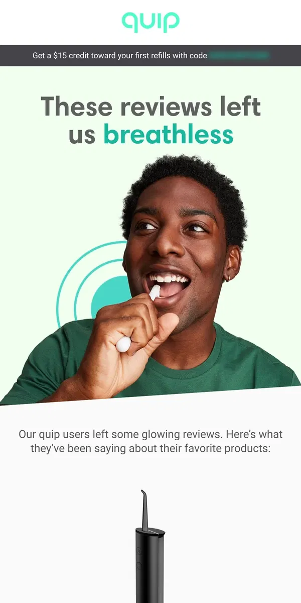 Email from quip. Hear from real quipsters!