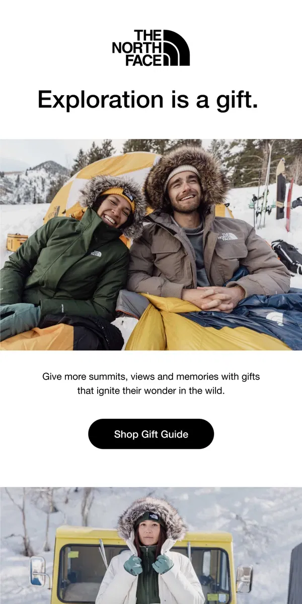 Email from The North Face. Grab the best gifts for your crew