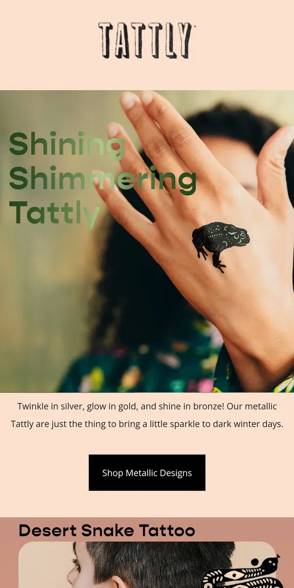 Email from Tattly. Winter Sparkle ✨