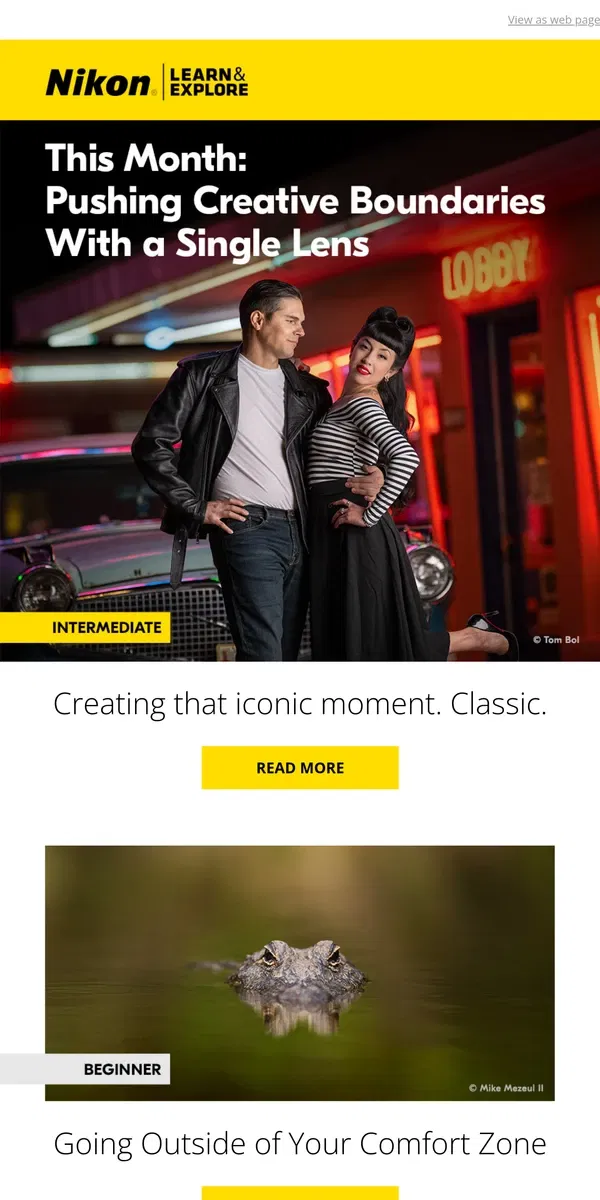 Email from Nikon. What can you do with one lens? So much...