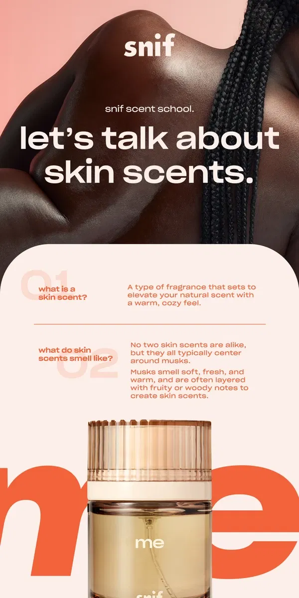 Email from Snif. So, what is a skin scent?