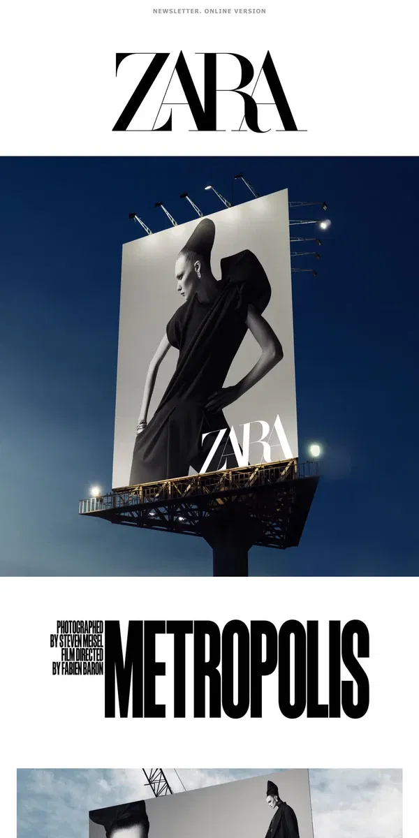 Email from Zara. STUDIO COLLECTION FW24 | METROPOLIS