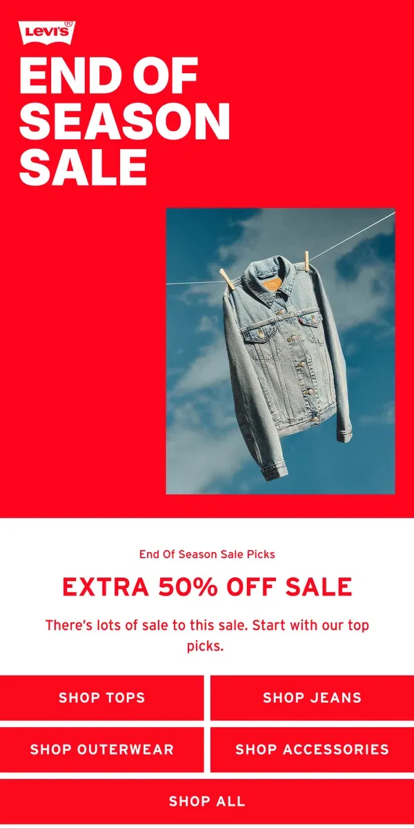 Email from Levi's. You’re gonna wanna take a look at these