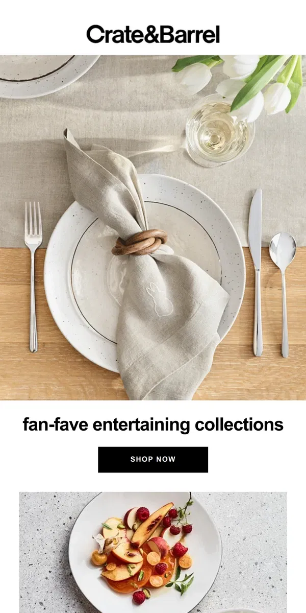 Email from Crate & Barrel. Your new favorite tableware starts at just $2.95 →