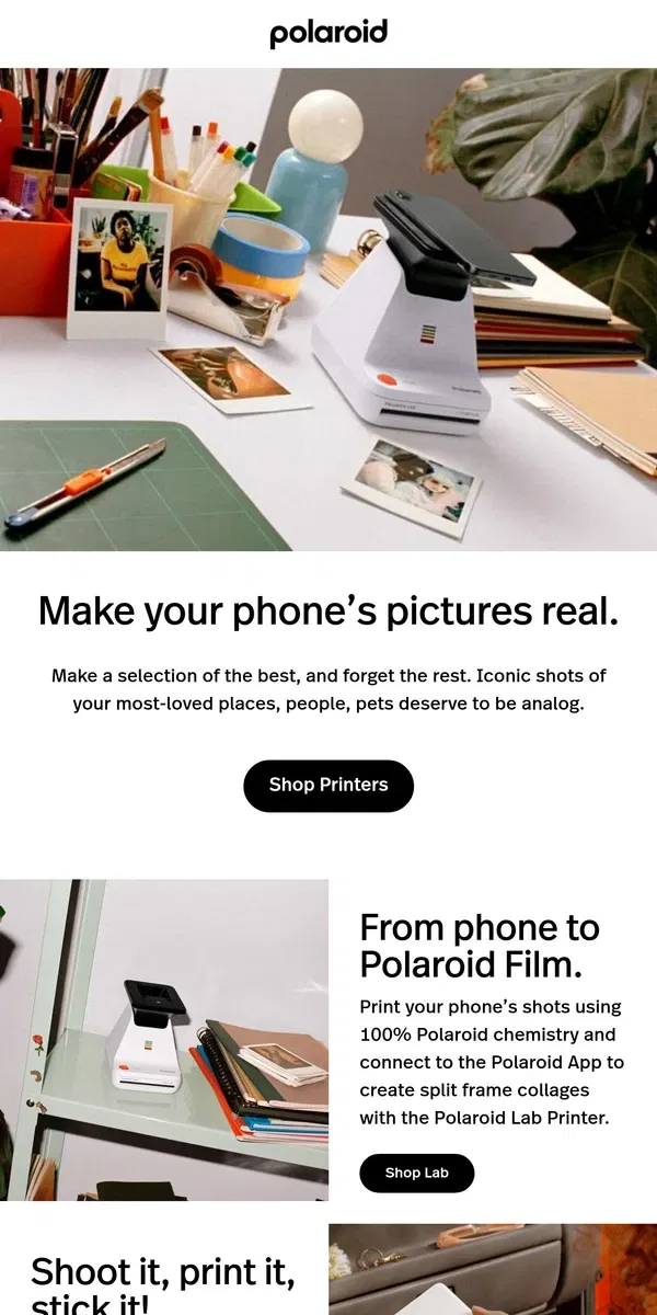 Email from Polaroid. Print your phone’s pictures.