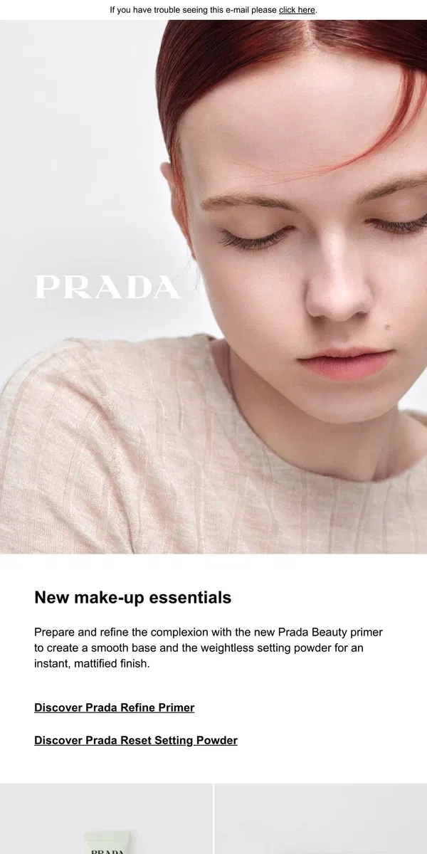 Email from Prada. New In: Prada Beauty