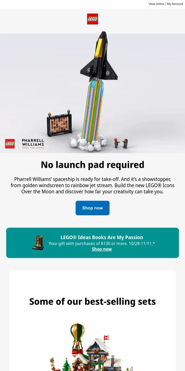 Email from Lego. Trending sets you can't resist!