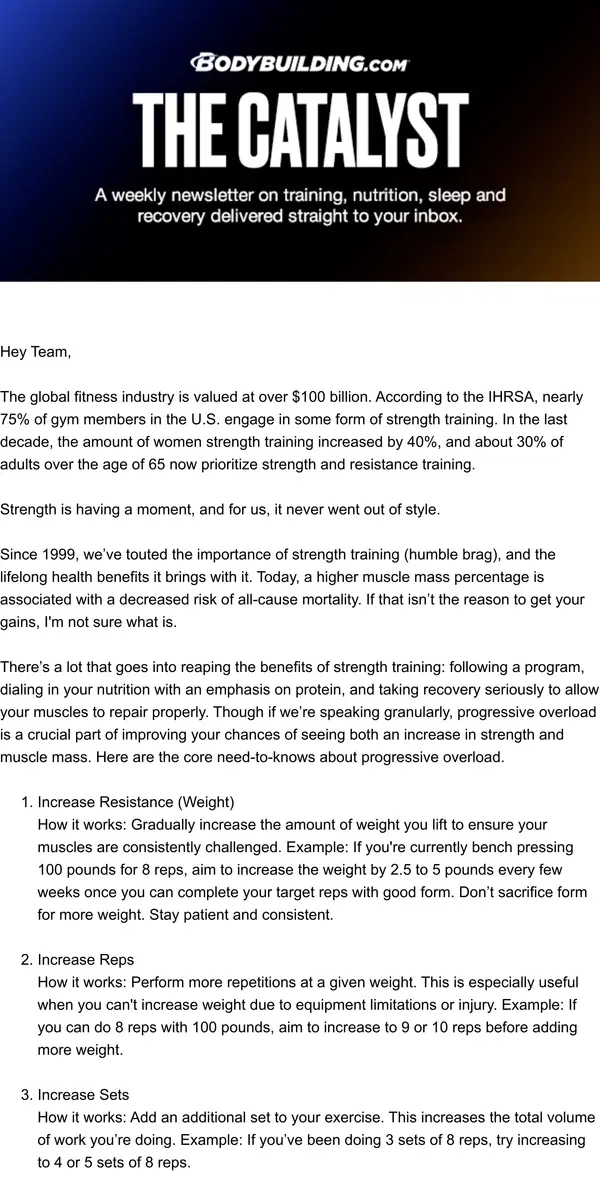 Email from Bodybuilding.com. Strength is Having a Moment... And We’re Here for It 