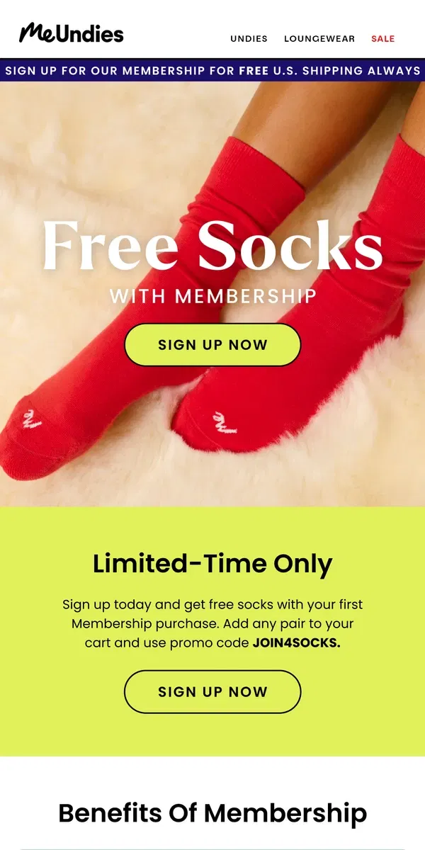 Email from MeUndies. Unlock Your Free Gift 🎁