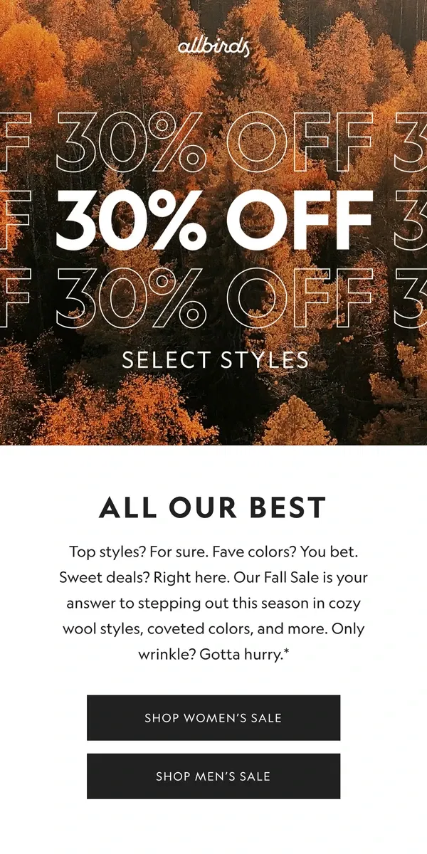 Email from Allbirds. Kind Of A Big Deal 🛍️