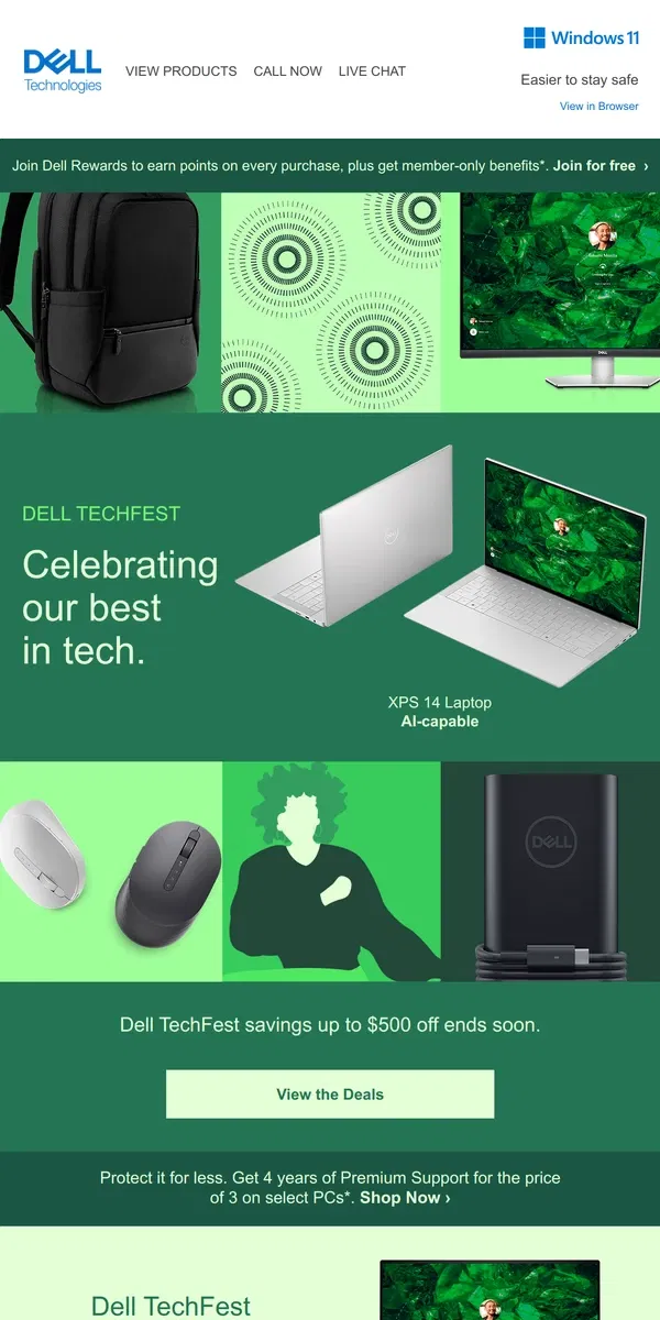 Email from Dell. Dell TechFest | Deals to celebrate success end soon.