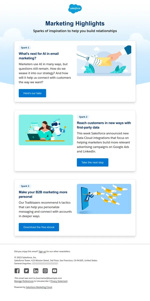 Email from Salesforce. AI in email marketing is here. So what’s next?