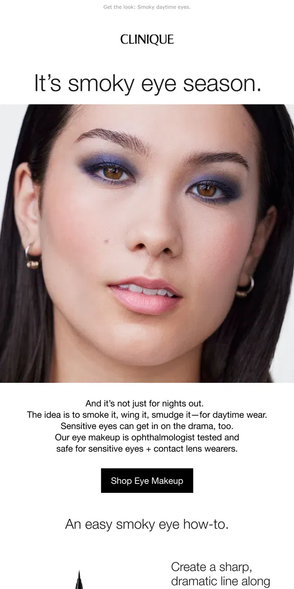 Email from Clinique. Tips for smokin’ eyes inside 🔥