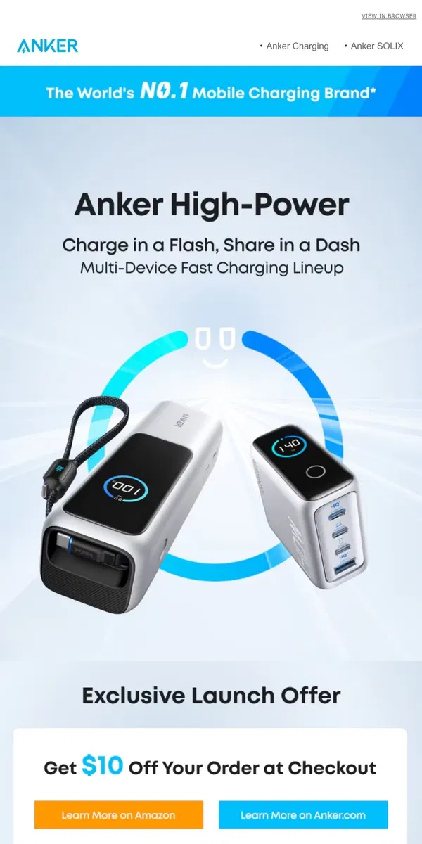 Email from Anker. ⚡See Anker's Revolutionary High-Power Lineup