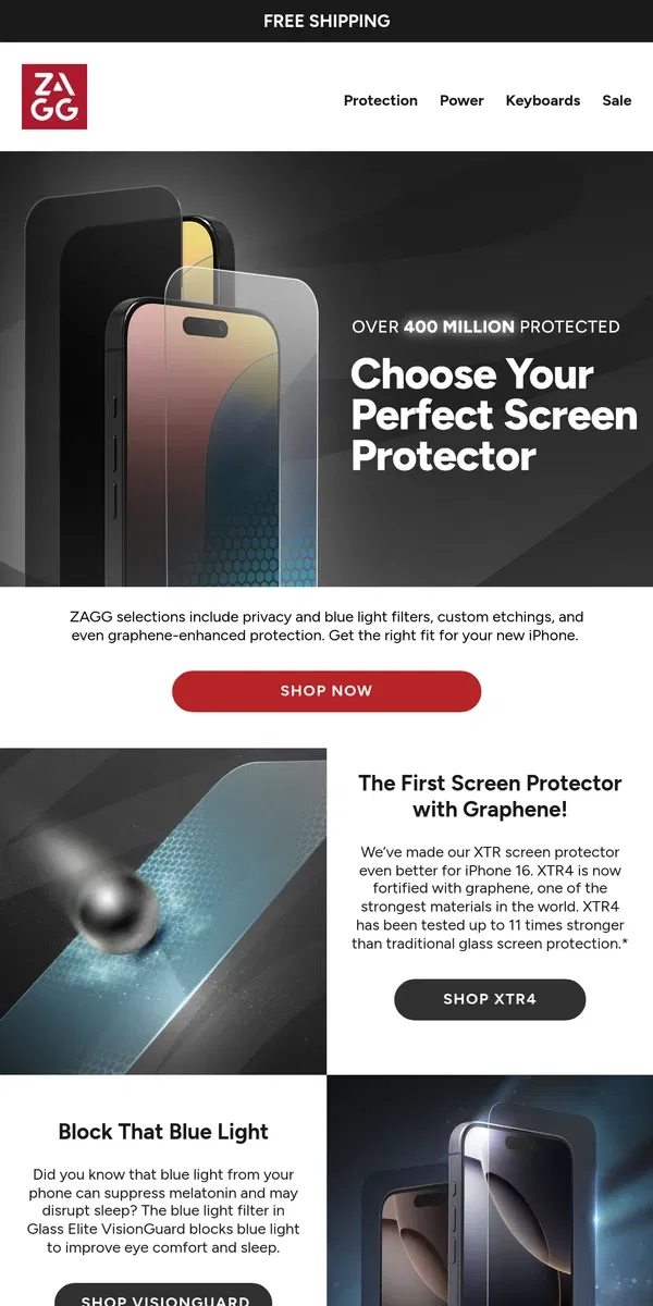 Email from ZAGG. Pick the Right Screen Protector for Your New iPhone