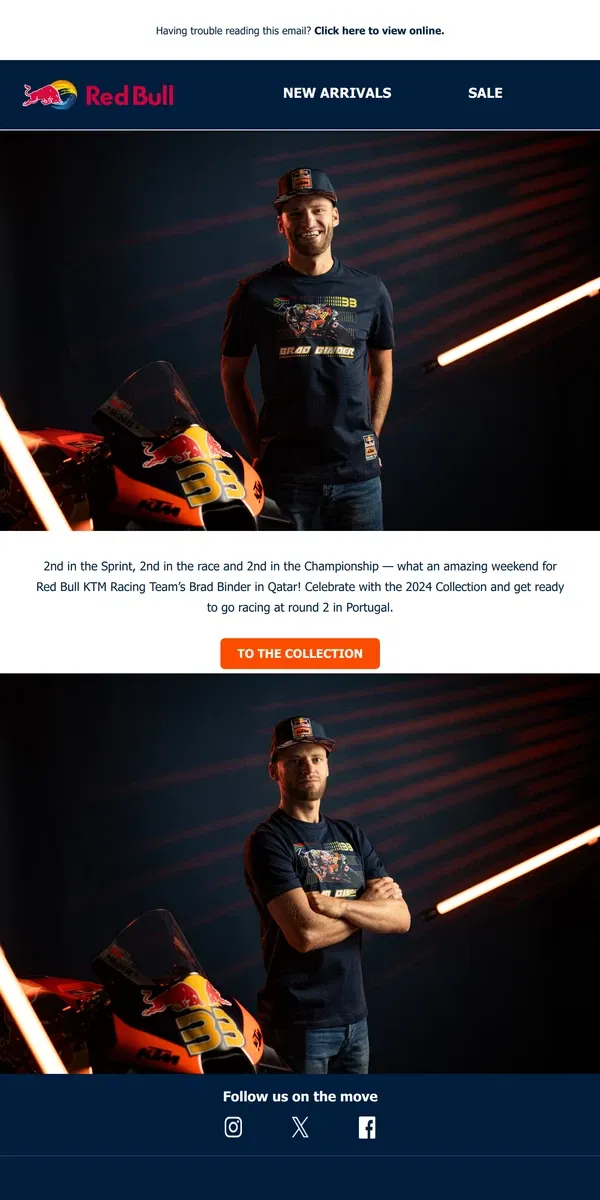 Email from Red Bull. Celebrate with Bradical! 🔥