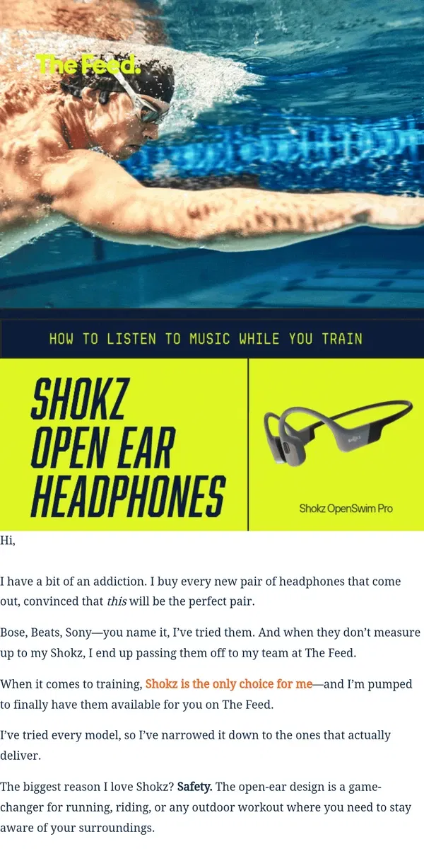 Email from The Feed. My Headphone Obsession