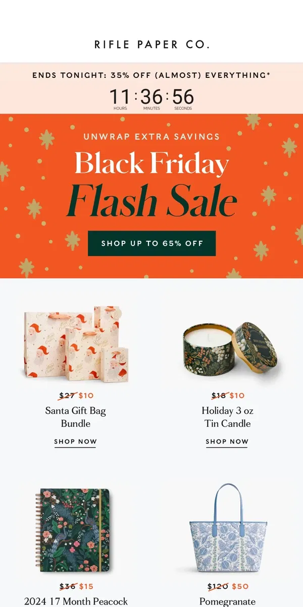 Email from Rifle Paper Co.. Special Offer: $15 Planners Inside 👀 + More Black Friday Deals!