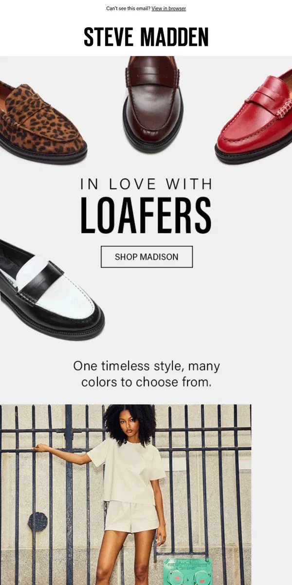 Email from Steve Madden. Arguably The Perfect Shoe