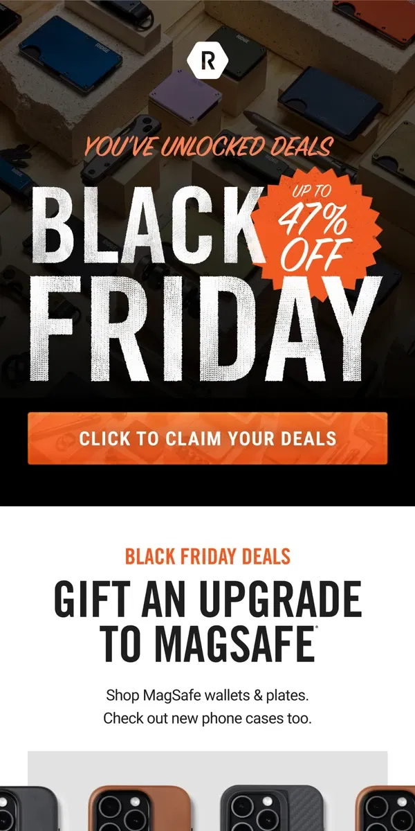 Email from The Ridge. Black Friday is LIVE