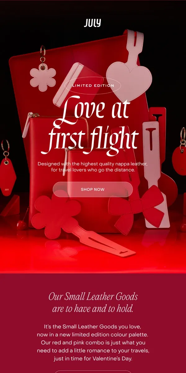 Email from July. Love at first flight.