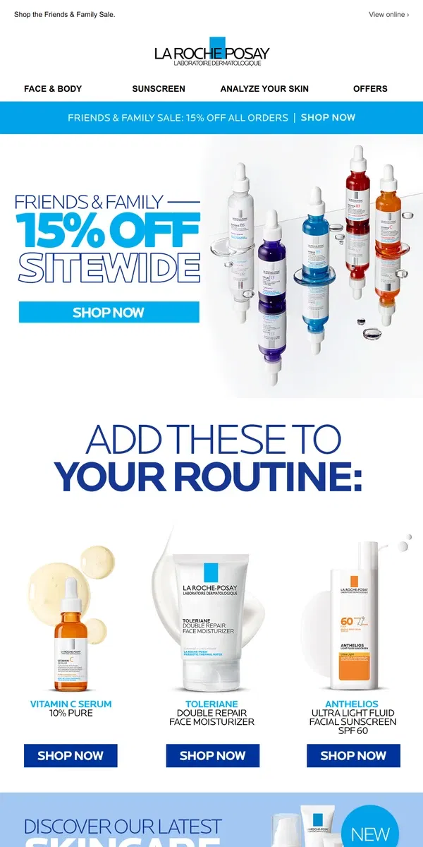 Email from La Roche-Posay. Your favorite products are on sale!