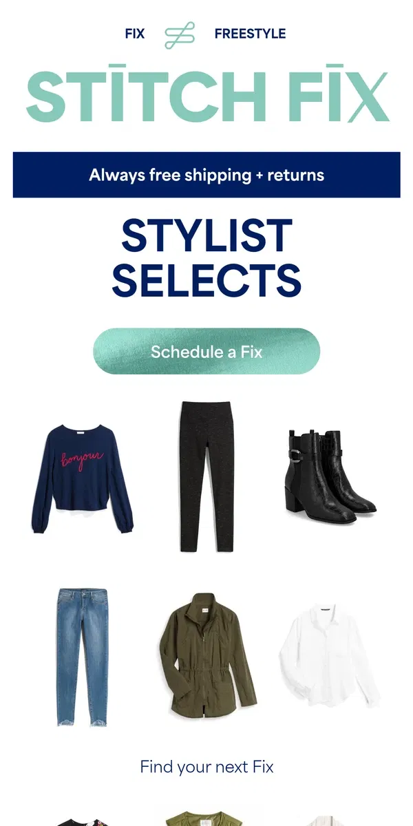 Email from Stitch Fix. You’ll want a selfie