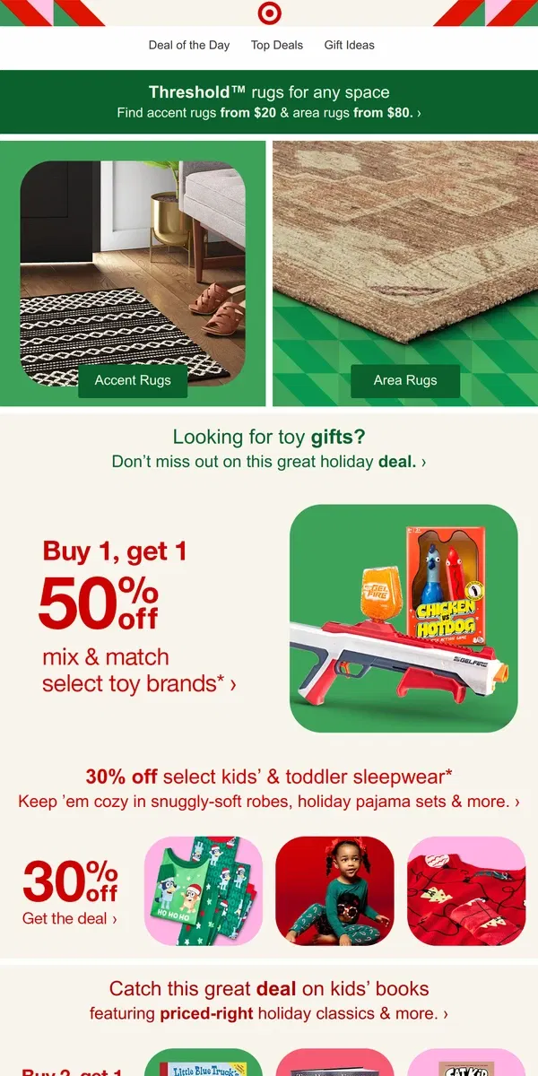 Email from Target. New rugs from Threshold 🏠