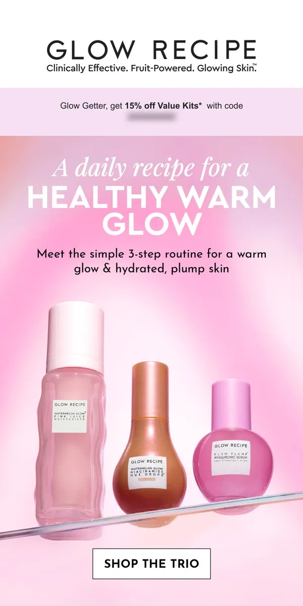 Email from Glow Recipe. 6 more weeks of Winter?!