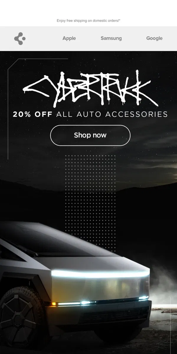 Email from Spigen. Just pulled up: CYBERTRUCK