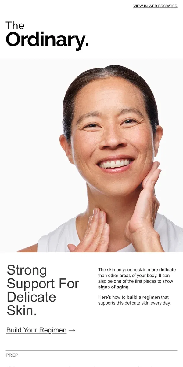 Email from The Ordinary. Your neck needs care too.