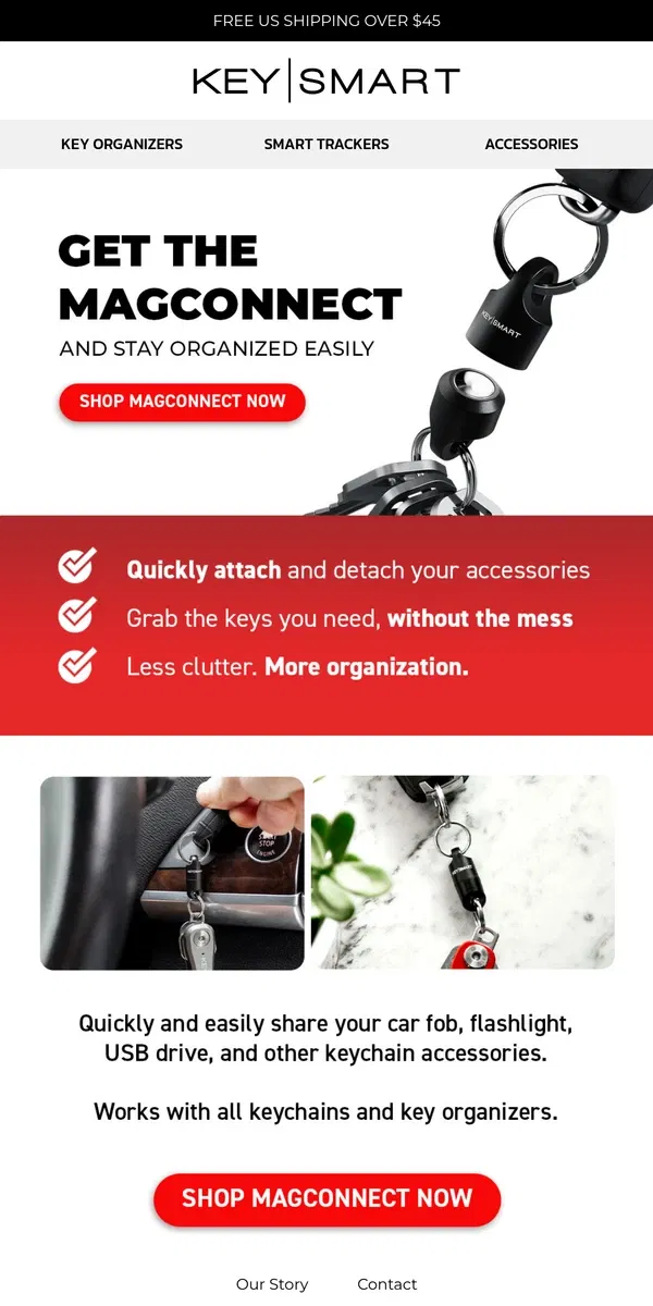 Email from KeySmart. My 2025 resolution: be more organized ✅