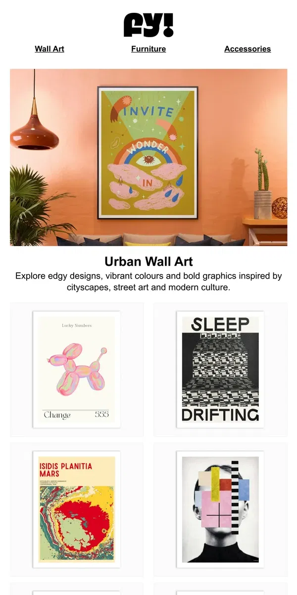 Email from Fy!. Trend Alert: Urban Art